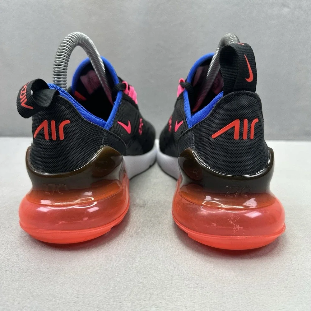 Womens Size 6 Nike Air Max 270 Pastel Shoes Black / Crimson Athletic Sneakers